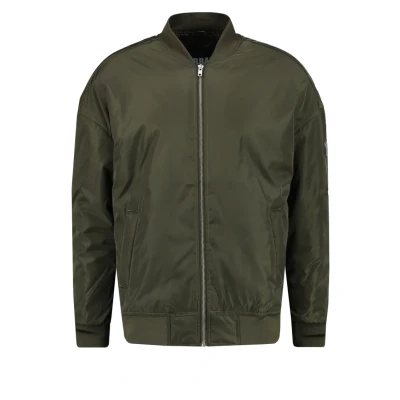 Afbeelding van Urban Classics Oversized Bomberjacks, Heren, Maat: Small, Dark olive
