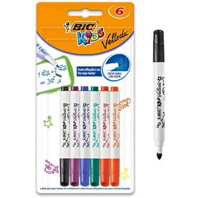 Image de BIC VELLEDA 6 MINI FEUTRES ASS