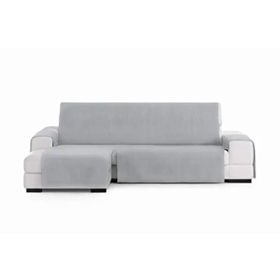 Afbeelding van Hoes voor chaise longue met korte armleuning links Eysa LEVANTE Grijs 100 x 110 240 cm