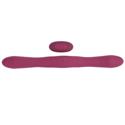 Afbeelding van Doc Johnson Dubbele Vibrator Met Afstandsbediening Rood