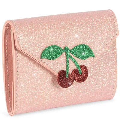 Afbeelding van Konges sløjd portemonnee liefdesbrief pink glitter lichtroze