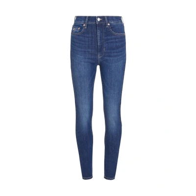 Afbeelding van Tommy Jeans Sylvia HGH SKN Skinny Fit, Dames, Maat: 24x28, Denim dark