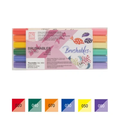Afbeelding van Zig Brushables Vivid 6 colors set