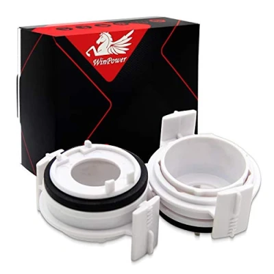 Afbeelding van WinPower H7 Xenon Lampadapter Houder Clips Basis Sokkel Compatibel met E46 E65 E90, 2 stuks