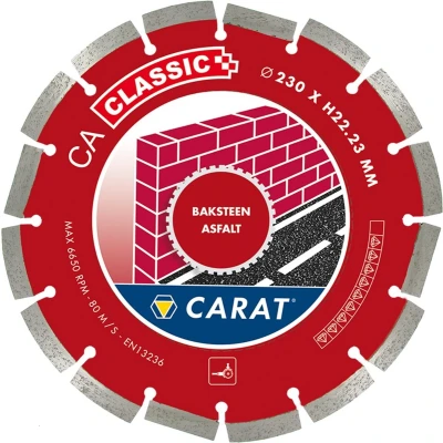 Afbeelding van Carat diamantzaag 125x22,23mm asfalt/baksteen classic