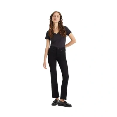 Image de Levi&#039;s Femme Jeans 314 Shaping Straight, Black and Black, 31W / 32L
