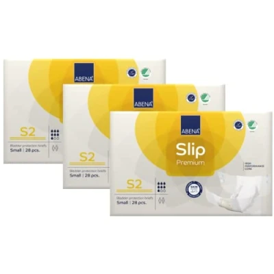 Afbeelding van ABENA Incontinentie Slip Premium S2 Eendelig Verband ter Bescherming van Zwaar Urineverlies en (Dunne) Ontlasting Perfecte Aansluiting door Flexibele Sluitstrips 84 Stuks