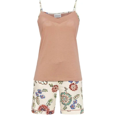 Afbeelding van Bonte bloemen shortama Ringella Roze Maat 36