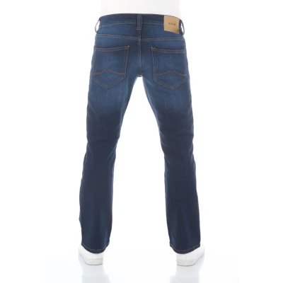 Afbeelding van Mustang Heren Jeans Oregon Bootcut bequem Blauw Volwassenen Denim Jeansbroek