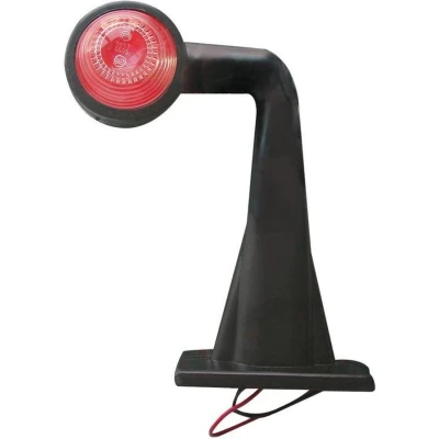 Afbeelding van Pro Plus Breedtelamp Rood en Wit Haaks 185 mm 12 Volt blister