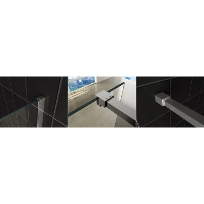 Afbeelding van Wiesbaden Slim profielset met stabilisatiestang 120 cm chroom