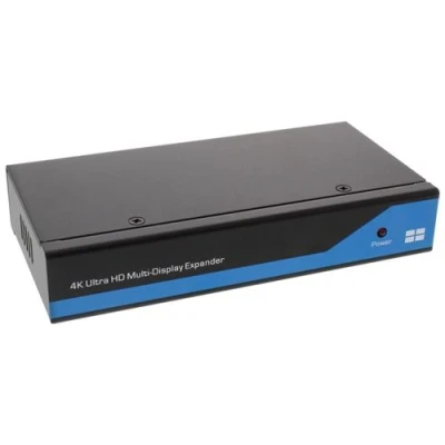 Image de InLine DisplayPort to HDMI 2x2 Video Wall Splitter 1 IN 4 OUT 4K UltraHD Répartiteur vidéo/audio x de bureau