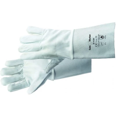 Afbeelding van SafeWorker 301564 NAPPA handschoen RUNDSPLIT KAP 01020108 10 stuks Wit