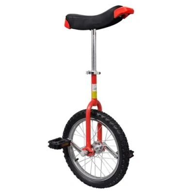 Image de vidaXL Monocycle ajustable rouge