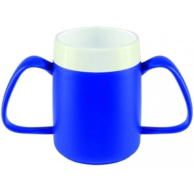 Afbeelding van Conische ergobeker blauw Ornamin
