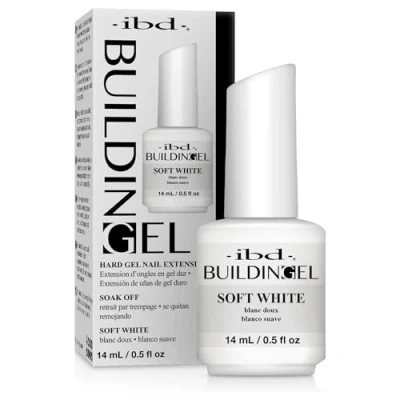 Afbeelding van IBD Building nagellak gel Soft White 14ml Wit