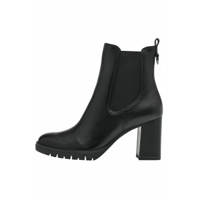 Afbeelding van Tamaris Chelsea Enkellaarsjes met hoge hak, Dames, Maat: 36, Black Kunststof