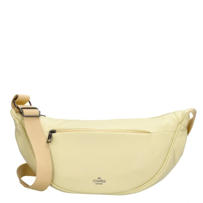 Afbeelding van Charm London Lupin Crossbody Schoudertas Heuptas Fashion Bag Zacht Roze geel