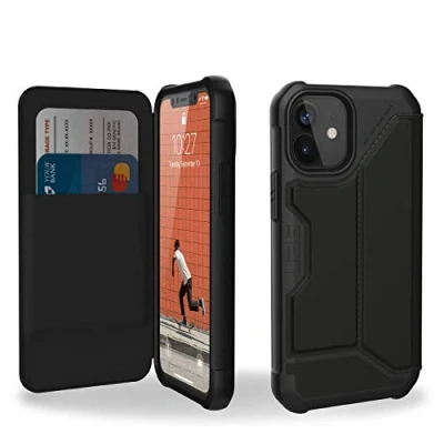 Afbeelding van UAG Zwart hoesje iPhone 12 Mini Book Case Metropolis