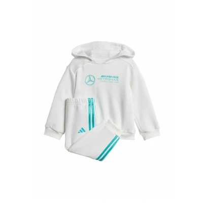 Afbeelding van adidas Originals AMG Petronas Formula ONE TEAM DNA LONG Sleeve Trainingspak voor kinderen, Maat: 56, White semi mint rush