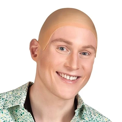 Afbeelding van Boland Latex kapje Kale kop Naturel Unisex Gabber Kaal Pruik