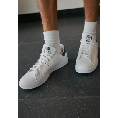 Afbeelding van Sneakers Adidas Origineel Stan Smith Wit Blauw Maat 40.5 EU