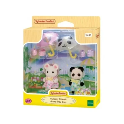 Afbeelding van Sylvanian Families 5748 Duo Peutervriendjes Regendag