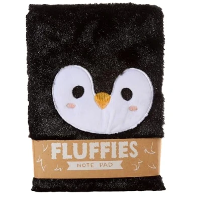 Afbeelding van Adoramals Pinguin Fluffig Notitieboekje A5 gelinieerd