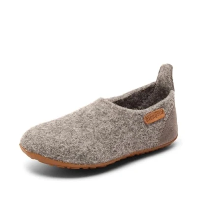 Afbeelding van Bisgaard Pantoffels voor kinderen, Maat: 27, Grey Leer en textiel