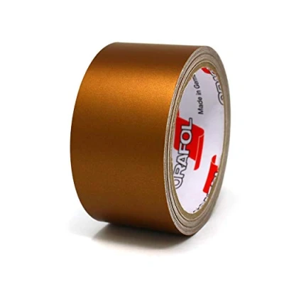 Afbeelding van Finest Folia Decoratieve plakstrips voor auto, motorfiets, boot, modelbouw, vele kleuren, lengte 10 m (mat koper, 30 mm)