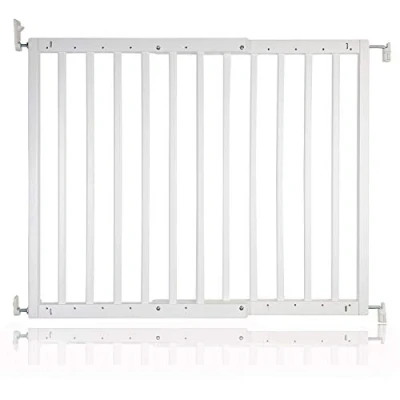Afbeelding van Safetots Chunky Schroefbevestiging Houten Assortiment, Traphek Wit 63,5 cm 105,5 cm.