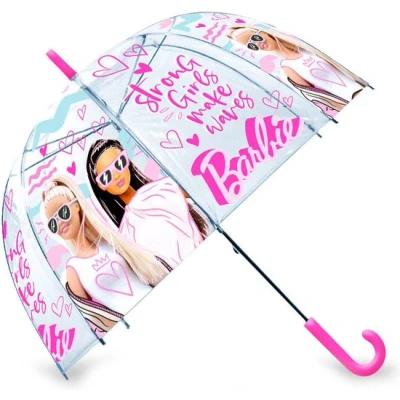 Afbeelding van Paraplu Barbie Lichtblauw, Roze 46 cm