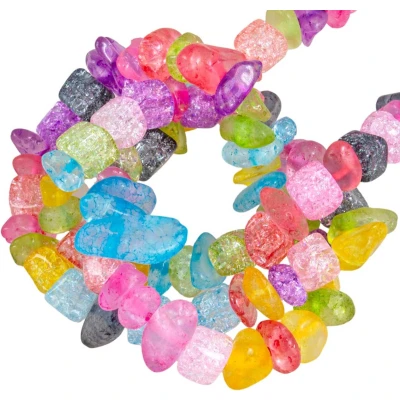 Afbeelding van Kwarts Crackle Chips (5 8 mm) 200 stuks