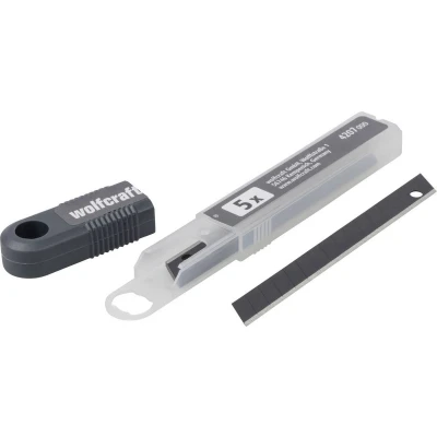 Afbeelding van Wolfcraft 4207000 Afbreekmesjes Profi Sharp 9 mm zwart 5 stuk(s)