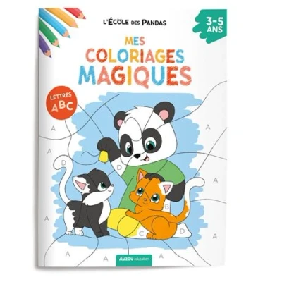 Image de L&#039;ecole des pandas mes coloriages magiques les lettres