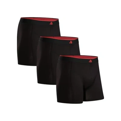 Afbeelding van Danish Endurance Set van 3 boxershorts bamboevezel, ultra zacht en ademend, voor heren, zwart.