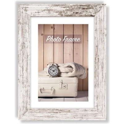 Afbeelding van ZEP Houten fotolijst wit/bruin Nelson 6 voor foto formaat 20x25 V21256