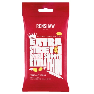 Afbeelding van Renshaw Rolfondant Extra 1kg Wit Citroensmaak