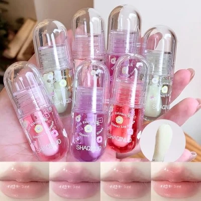 Afbeelding van 3 stuks hydraterende lipolie Schattig en gloednieuw met fruit Langdurig Lippenstift Transparante lipgloss Voor kinderen tieners Feestcadeau