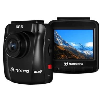Afbeelding van Transcend DrivePro 250 Dashcam Kijkhoek horizontaal (max.): 140 GPS met radarherkenning, Time lapse, G sensor, WDR, Botswaarschuwing, Display