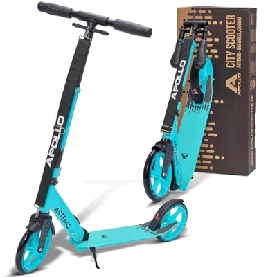 Afbeelding van Apollo Artemis City Scooter In Hoogte Verstelbare Step Geschikt voor Kinderen, Tieners en Volwassenen, Volwassen met Luchtbanden, Stadsstep, Handige, Volwassenen