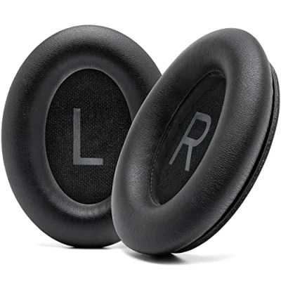 Afbeelding van WC Wicked Cushions Extra dikke vervangende oorkussens voor de Bose QC45 hoofdtelefoon (QuietComfort 45) (zwart)