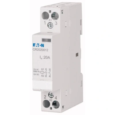 Afbeelding van Eaton CR2011008 Installatiezekeringautomaat Nominale spanning: 8 V DC/AC Schakelstroom (max.): 20 A 1x NO, NC 1 stuk(s)