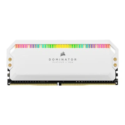 Image de CORSAIR Dominator Platinum RGB DDR4 kit 16 Go: 2 x 8 Go DIMM 288 broches 3600 MHz / PC4 28800 CL18 1.35 V mémoire sans tampon non ECC blanc