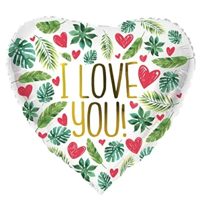 Afbeelding van Folat Folieballon Hartvormig I Love You 45 cm