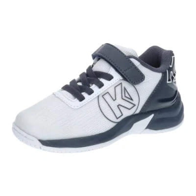 Afbeelding van Kempa Attack 2.0 Junior Game Changer handbalschoenen, sportschoenen, uniseks, kinderen, Wit/Navy Blauw