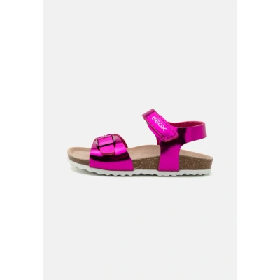 Afbeelding van Geox Adriel GIRL Sandalen voor kinderen, Maat: 34, Fuchsia Hoogwaardig imitatieleer