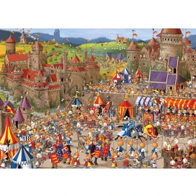 Afbeelding van Heye legpuzzel Bunny Battles van Ruyer met 1000 stukjes