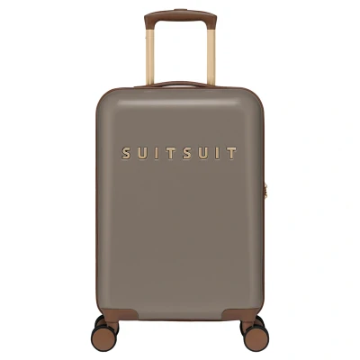 Afbeelding van SUITSUIT Fab Seventies Handbagage koffer met 4 wielen 55 cm 33L Taupe