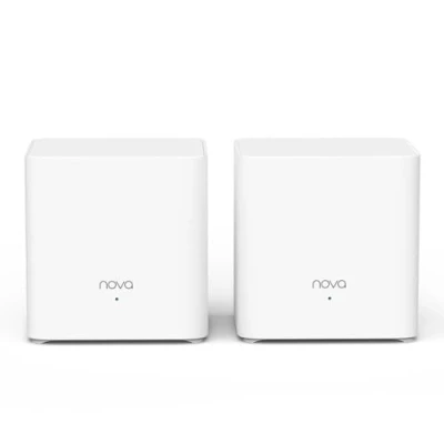 Afbeelding van Tenda Nova Mesh MX3 (2 verpakkingen) AX1500 Smart WLAN repeater, met 2 tot 3 stuks, repeater 6 gigabit poorten per eenheid, eenvoudige installatie